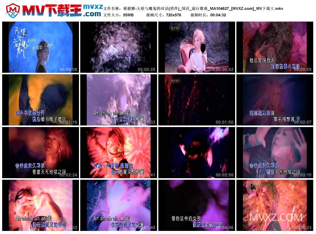 蔡健雅-天使与魔鬼的对话(消伴)_国语_流行歌曲_MA104627